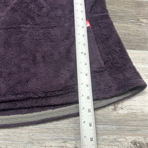 The North Face Purple Womens Small 1/4 Zip Mock Neck Soft Fleece Pullover Jacket - Picture 7 of 8